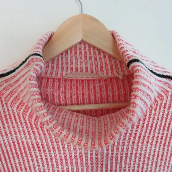 SOFT SURROUNDINGS Ribbed Funnel Neck Oversized Drop Shoulder Sweater - Size 2X - Picture 9 of 15